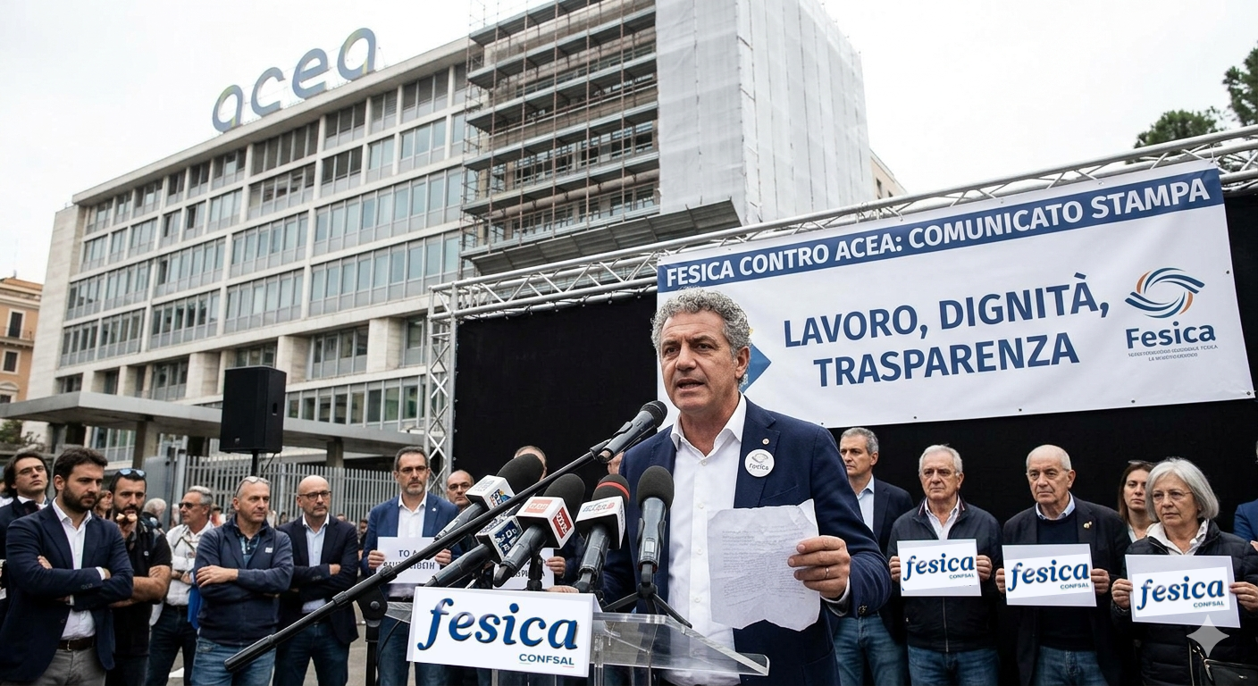 Acea, RSA Fesica Confsal: “Compensi d’oro ai vertici e sacrifici per i lavoratori. Gualtieri intervenga sul salario massimo”