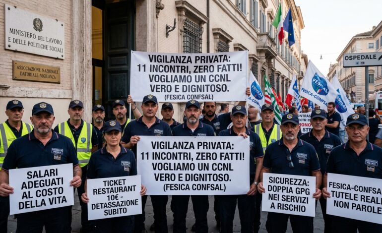 Vigilanza privata e servizi fiduciari: dopo undici incontri è ora di passare ai fatti, non solo alle parole